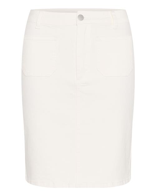 Kaffe Nederdel 'KAkarla Twill'  offwhite