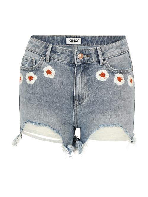 Only Tall Jeans 'ONLPACY'  blue denim / blodrød / hvid