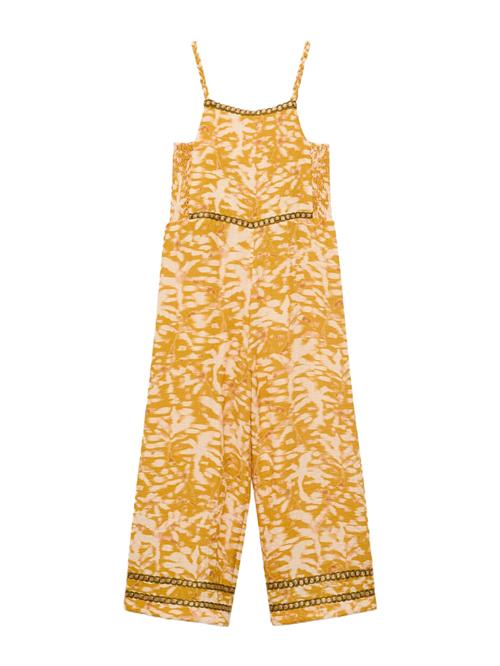 MANGO KIDS Overall 'PONTAO'  beige / sennep / grøn