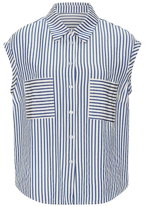 VIVANCE Bluse  creme / navy