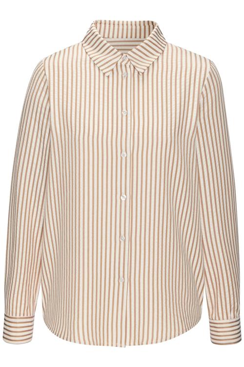 VIVANCE Bluse  brokade / uldhvid