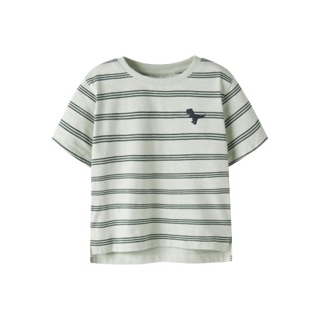 NAME IT T-shirt Voby Pale Aqua Garden Topiary