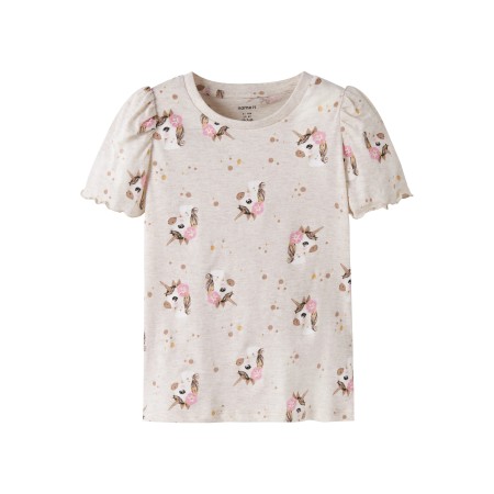 NAME IT T-shirt Jalisa Peyote Melange