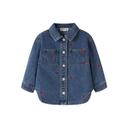 NAME IT Denim Jakke Nina Medium Blue Denim Lady Bug