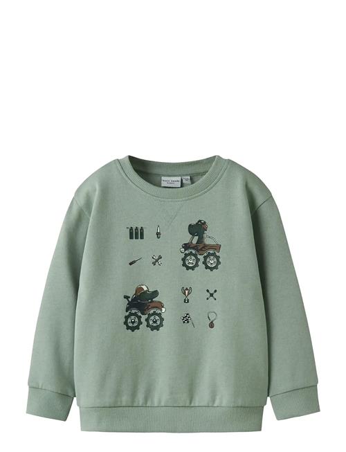 name it | Nmmvimo Ls Nreg Aop Sweat Bru | 104