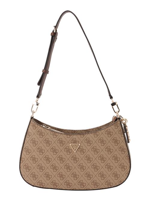 GUESS Håndtaske 'NOELLE II TOP ZIP SHOULDER BAG'  brun / lysebrun