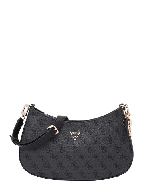 GUESS Håndtaske 'NOELLE II TOP ZIP SHOULDER BAG'  antracit / sort
