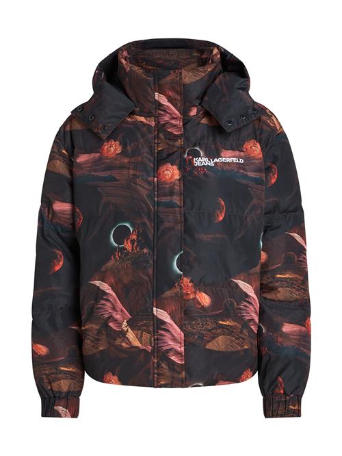 KARL LAGERFELD JEANS Vinterjakke  brun / orange / sort