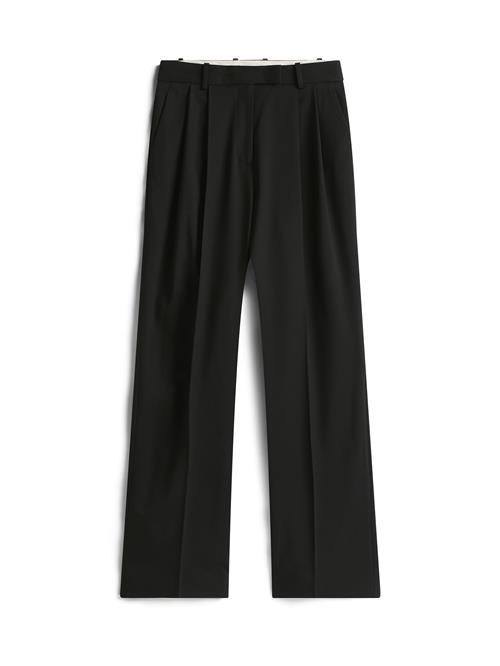 TOMMY HILFIGER Bukser med lægfolder  sort