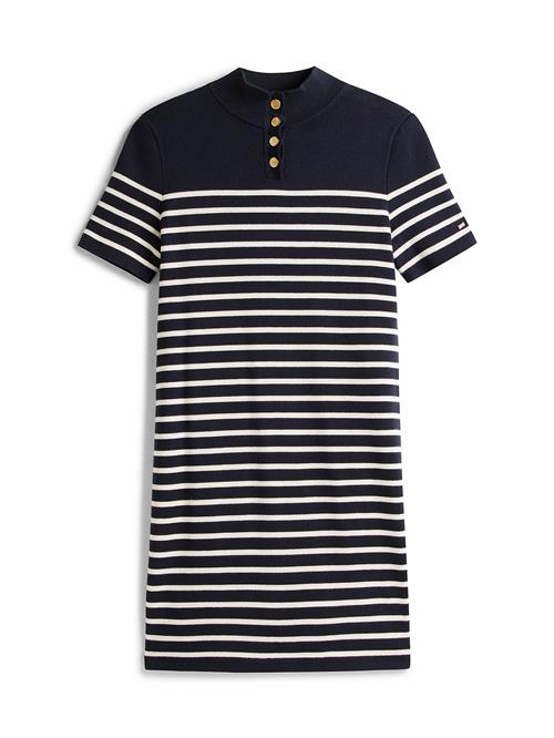 TOMMY HILFIGER Strikkjole  navy / hvid