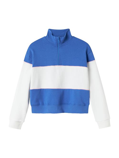 NAME IT Sweatshirt 'NKFLEIKA'  royalblå / lyserød / offwhite