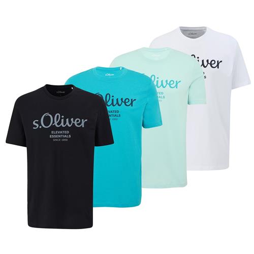s.Oliver Bluser & t-shirts  blå / mint / sort / hvid