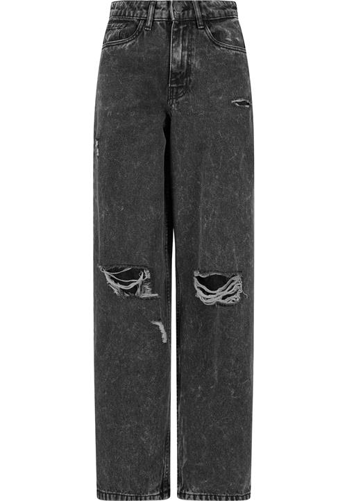 Urban Classics Jeans 's Wide Leg Denim Pants ' '  black denim