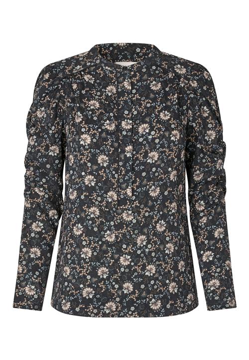 Dea Kudibal Bluse 'Visti'  beige / navy / lyseblå / hvid