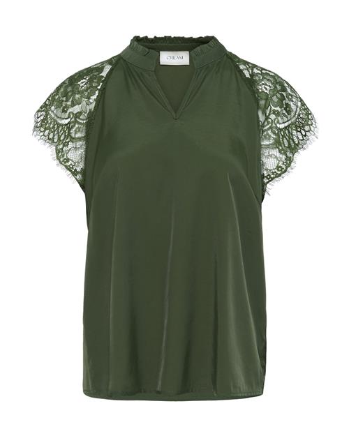 Cream Bluse 'Nola'  mørkegrøn