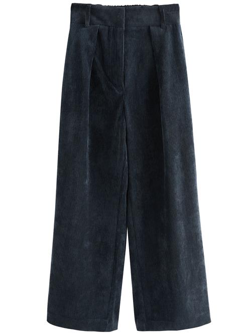 Next Bukser med lægfolder  navy