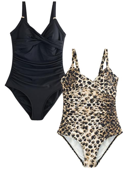 Next Badedragt  beige / sort