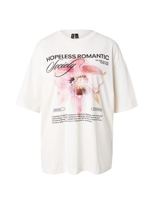 VERO MODA Shirts 'VMLAURA'  elfenben / orange / lys pink / sort