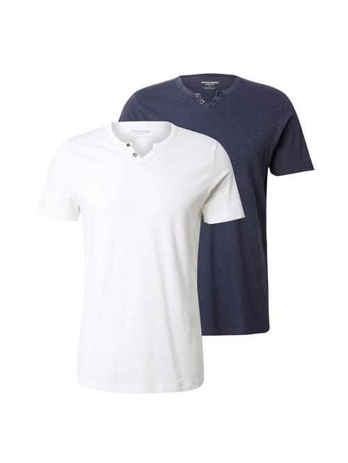JACK & JONES Bluser & t-shirts 'JJESPLIT'  navy / hvid