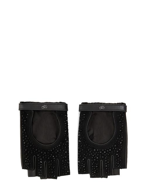 Karl Lagerfeld Korte fingerhandsker  sort