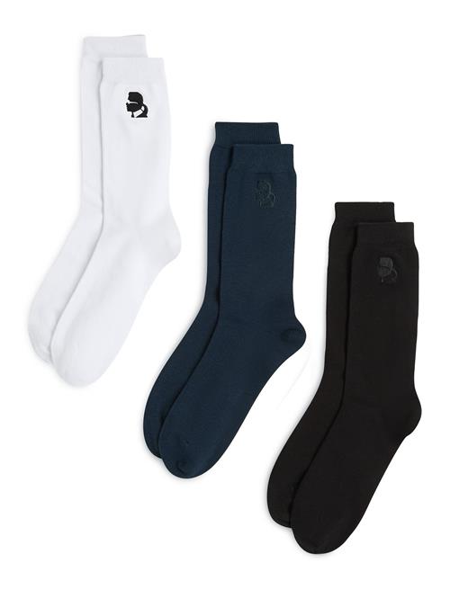 Karl Lagerfeld Sokker 'Kameo'  mørkeblå / sort / hvid