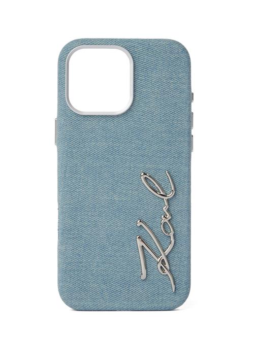Karl Lagerfeld Smartphone-etui 'iPhone 16 Pro Max'  blue denim