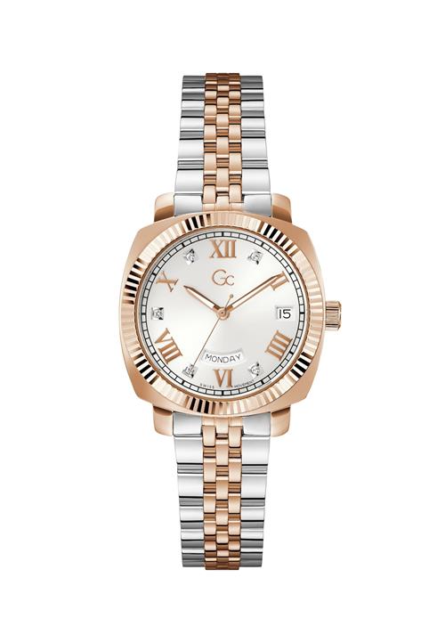 Gc Analogt ur 'Flair Coussin'  rosa guld / sølv