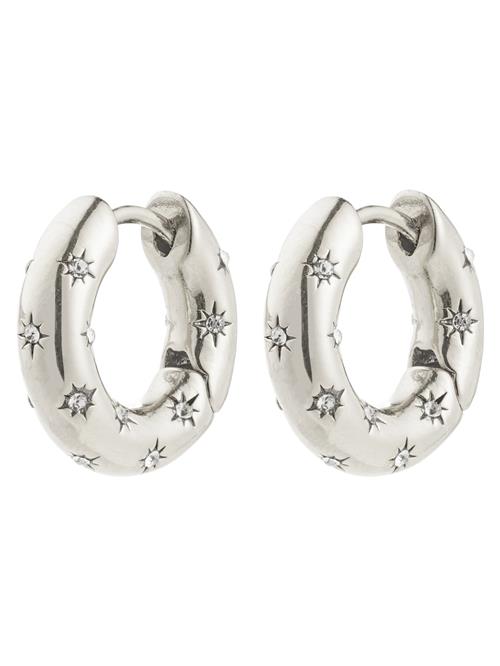 Pilgrim Øreringe 'Nevaeh'  sølv / transparent