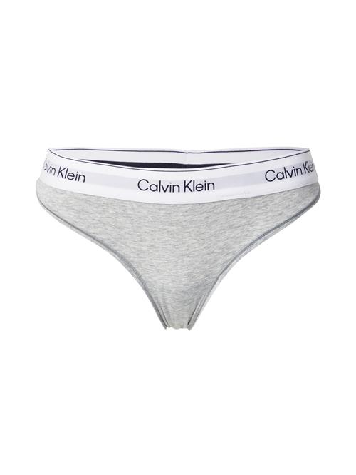 Calvin Klein Underwear String  grå-meleret / sort / hvid