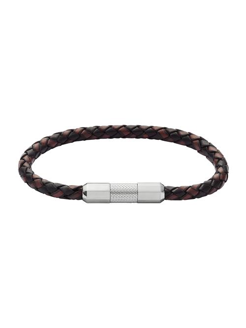 FOSSIL Armbånd 'KNOX'  sort / sølv