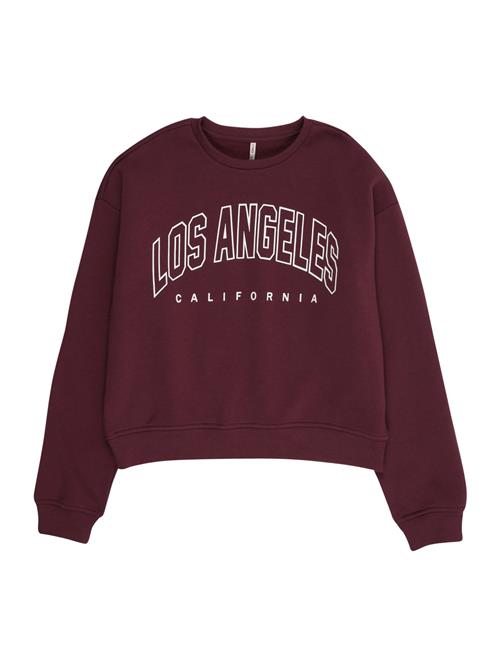 ONLY GIRLS Sweatshirt  bær / hvid