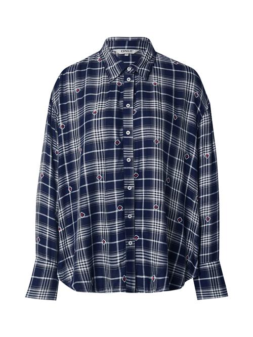 ONLY Bluse 'ONLGrace'  navy / rød / hvid