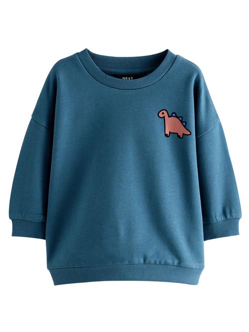 Next Sweatshirt  blå / brun / sort / hvid