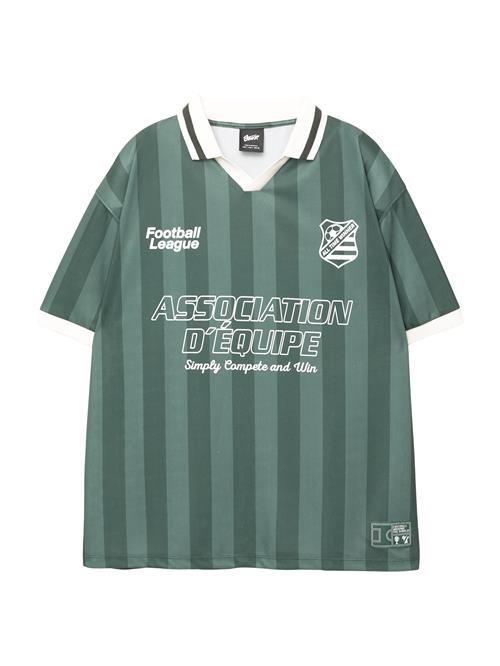 Pull&Bear Bluser & t-shirts 'STWD'  smaragd / gran / hvid