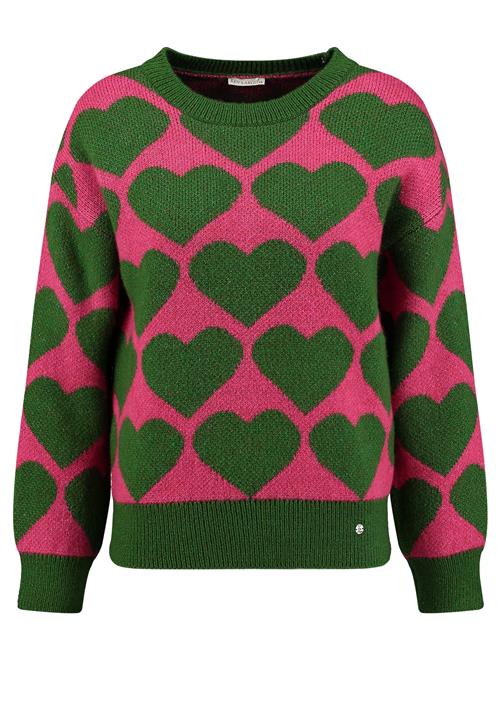 Key Largo Pullover 'Beat'  grøn / pink