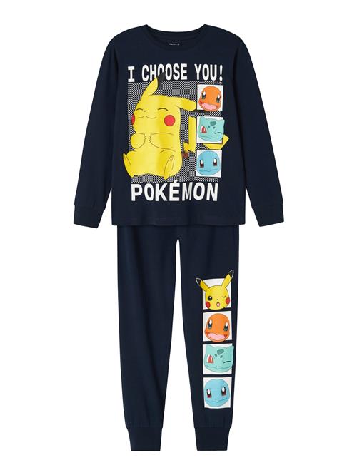 NAME IT Nattøj 'NKMAbel Pokemon'  navy / gul / mint / hvid