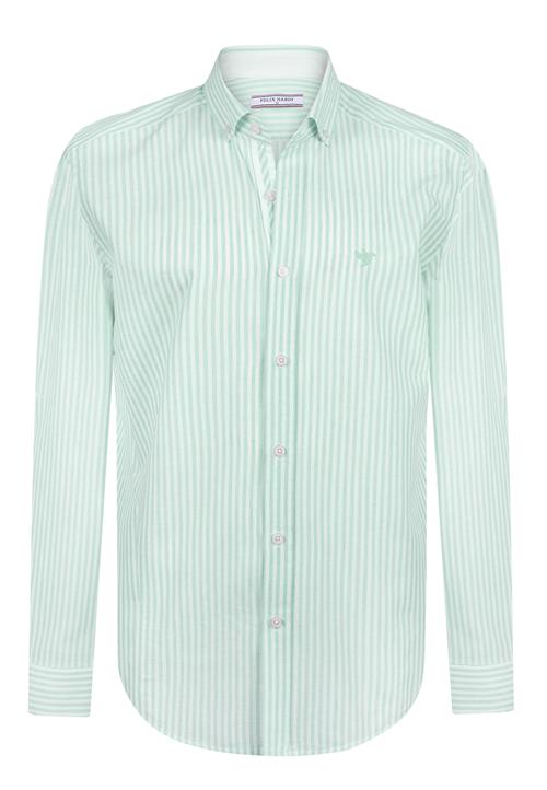 Felix Hardy Skjorte  lysegrøn / naturhvid