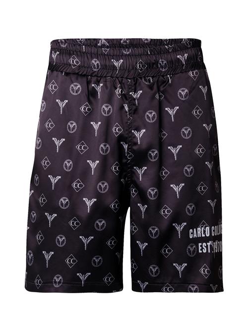 Carlo Colucci Bukser 'Dobermann'  sort / hvid