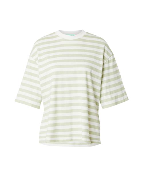 UNITED COLORS OF BENETTON Shirts  pastelgrøn / hvid