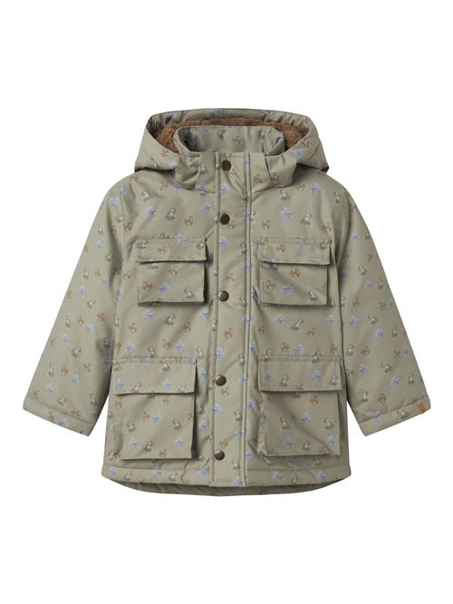 NAME IT Funktionsjakke 'Snow05'  blå / brun / pastelgrøn