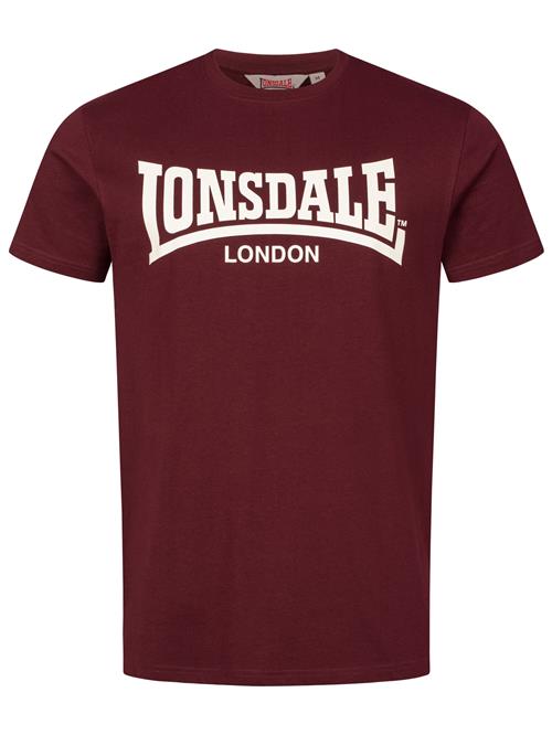 LONSDALE Bluser & t-shirts 'Fulwood'  burgunder / hvid