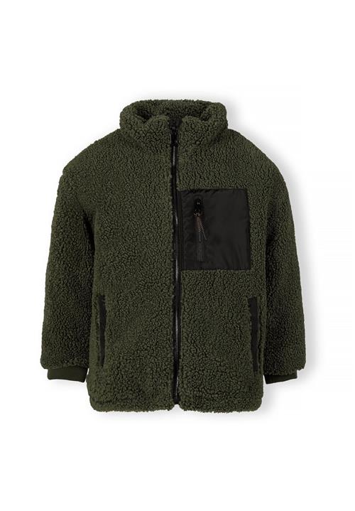 MINOTI Overgangsjakke  mørkegrøn / sort