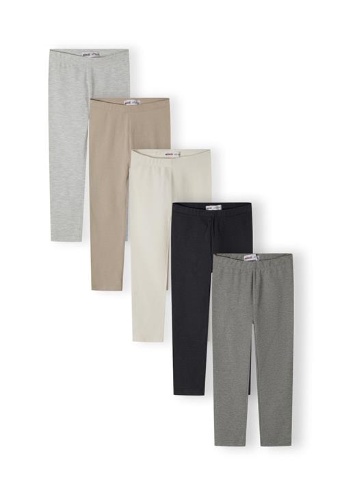 MINOTI Leggings  beige / sand / mørkegrå / grå-meleret / sort