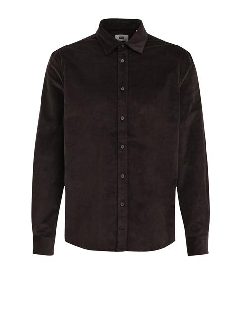 WE Fashion Skjorte  mørkebrun