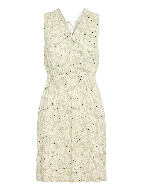 ICHI Kjole  lysebeige / grøn-meleret / sort