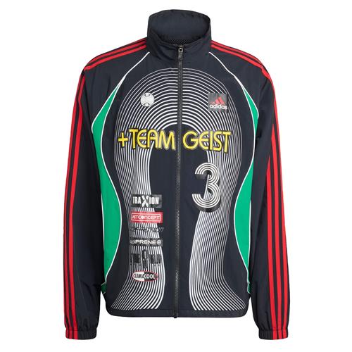 ADIDAS ORIGINALS Overgangsjakke 'Teamgeist'  mørkegul / grøn / rød / sort