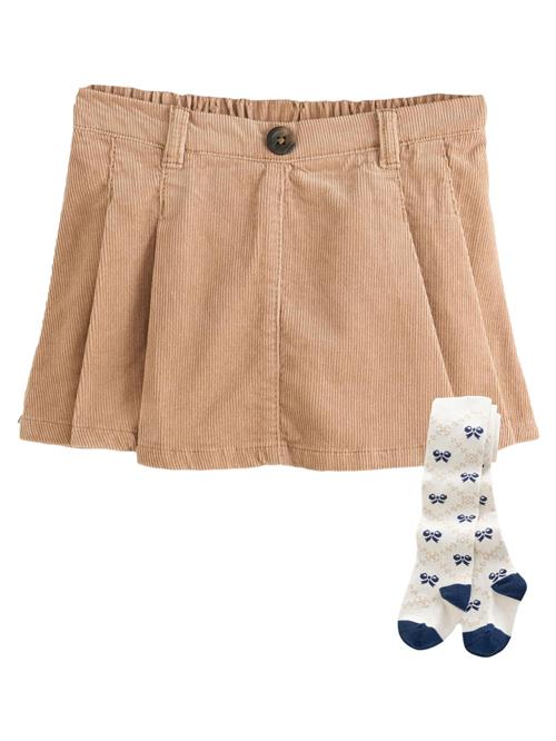 Next Nederdel  navy / lysebrun / hvid