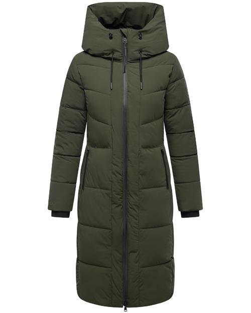 NAVAHOO Vinterfrakke 'Schokokuss XIV'  mørkegrøn