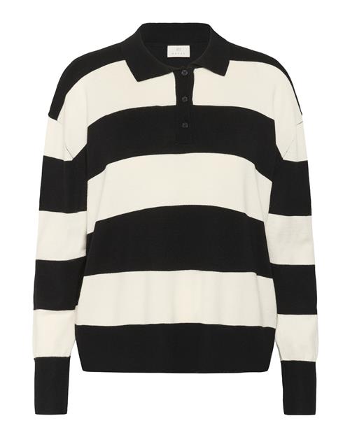 Kaffe Pullover  sort / hvid