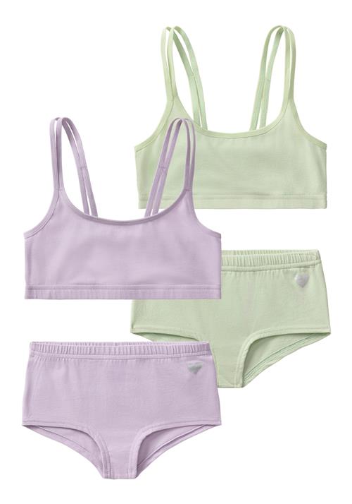 BUFFALO Undertøjssæt  lysegrøn / lavendel